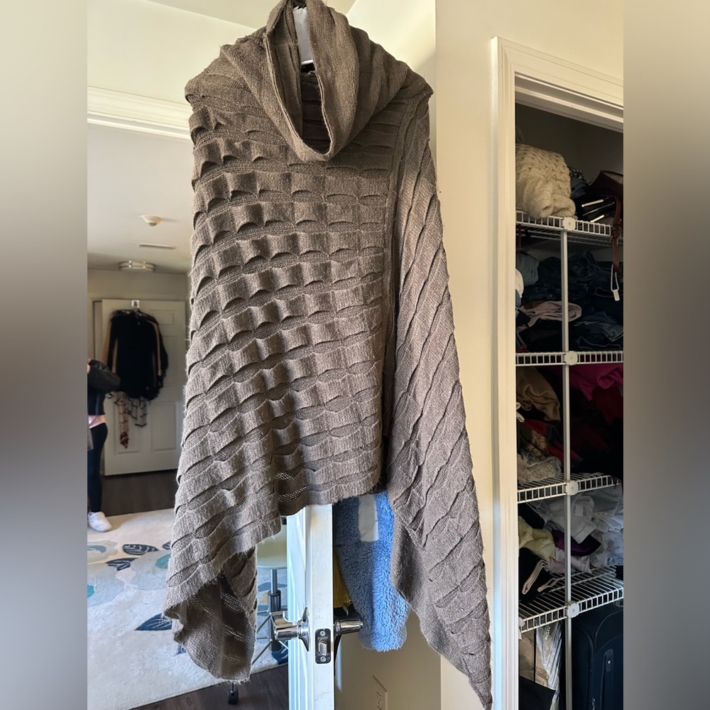 Vintage Brown Poncho